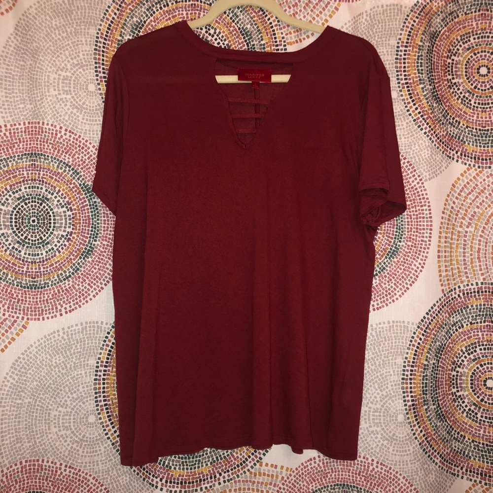Open v neck casual/ dress top
